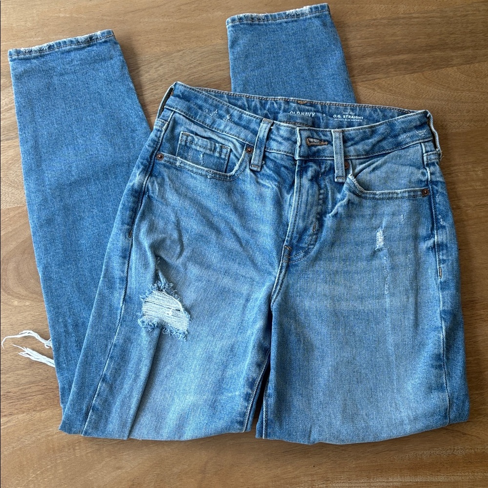 Old Navy Light Blue High-Rise Jeans- Size 0